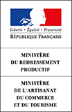 Logo Ministère du Redressement Productif / Ministère de l'Artisanat, du commerce et du tourisme